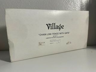 Dept 56 - Christmas Village - Chain Link Fence w/ Gate (No.  52345) 3