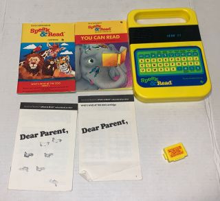 Vintage Texas Instruments Speak & Read Who’s Who At The Zoo Cartridge W/ 2 Books