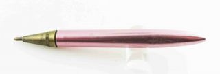 Vintage Unbranded Pink Metallic Mini Ballpoint Pen 3 "