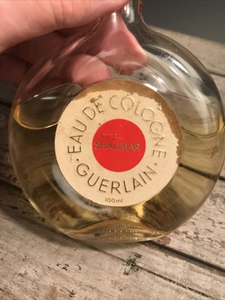 Vintage Guerlain Shalimar Women Perfume Eau de Cologne 3.  4 Oz 100 ML Splash 3