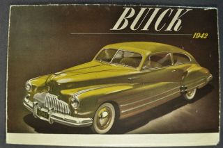 1942 Buick Brochure Folder Special Roadmaster Limited 42