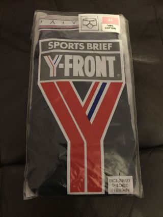 Y Front Sports Brief Origianl 1987 Made By Lyle & Scott 34” (waist 32” - 34” 2