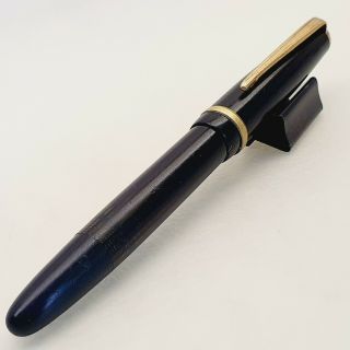 Elegant Black Body Fountain Pen Piston Filler 1960 