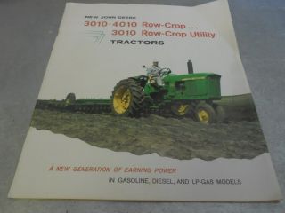 Vintage 1960 John Deere 3010 4010 Row - Crop Row - Crop Utility Tractors