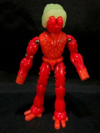 Vintage 1978 Mego Micronauts Membros Action Figure Green Brain Alien Toy