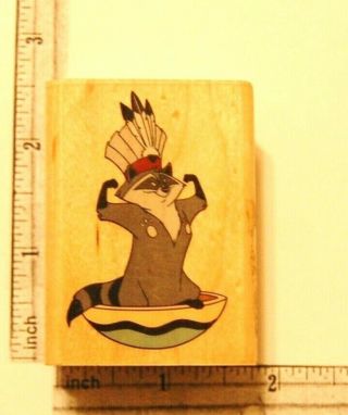 Rubber Stamp Disney Pocahontas Rubber Stampede Meeko Crafting Stamping Art