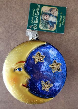 Old World Christmas Ornament Man In The Moon 2008 Sun