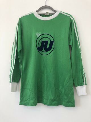 Vintage Adidas 1970’s Football Shirt Template Green Size Medium Mens
