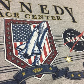 Nasa Kennedy Space Centre Apollo Mens T Shirt Size 2xl Vintage Rare Crew Neck