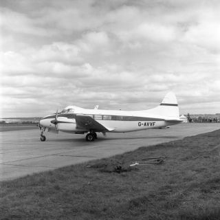 De Havilland Dove 8,  G - Avvf At North Weald,  7 May 1984; Large Negative
