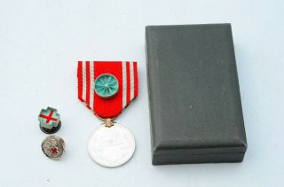 Ww2 Ii Japanese Imperial Japan Reservist Association Member Medal Badge 19305