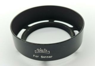 Vintage Walz Metal Lens Hood 40.  5mm For Zeiss Sonnar Or Nikkor F1.  5/50