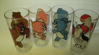 Pepsi Collector Series Glasses Droopy Jerry Tuffy Spike 1975 M - G - M