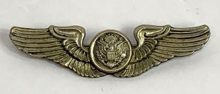 Vintage Us Air Force Enlisted Aircrew Wings - Pin Back
