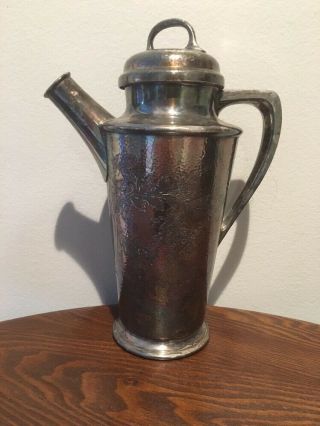 Vintage Reed & Barton Silver Plated Cocktail Shaker Pitcher 24 50 oz 3