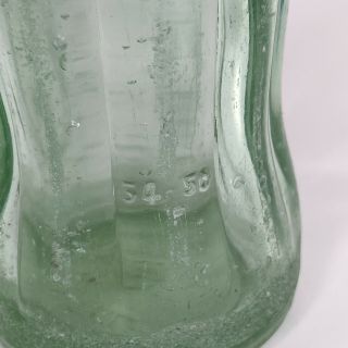 VERY RARE 1954 Shelbyville IND Coca - Cola 6.  0oz Bottle Green Glass 54 - 50 Chip 2