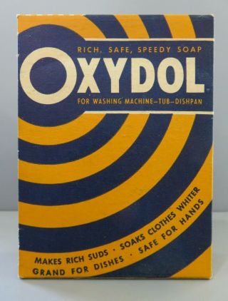 Vintage Oxydol Laundry Detergent.  Medium Size Box,  Proctor & Gamble.