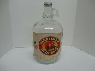 Barrelhead Draft Root Beer Soda Fountain Syrup Paper Label Jug