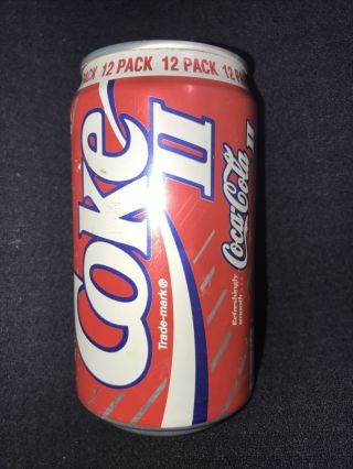 Vintage 1989 Coke Ii 2 Can Coca - Cola Ii 2 12 Pack Can