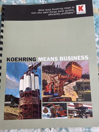 Vintage Koehring Brochure