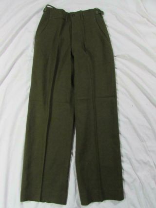 Vtg 50s 1951 M - 1951 Us Army Wool Combat Pants Trousers M - 51 27x31 Korean War