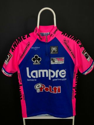 Sms Santini Vintage Lampre Cycling Jersey Shirt Size L