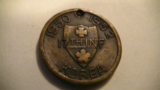 17th Infantry Buffalo 1950 1952 Korea Army Korean War Challenge Coin Token Rare