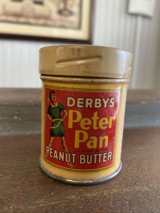 DERBY ' S PETER PAN PEANUT BUTTER SAMPLE TIN 3