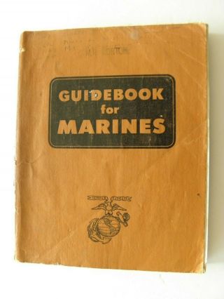 Vintage Guidebook For Marines August 1949 Korean War Era Leatherneck Assoc.