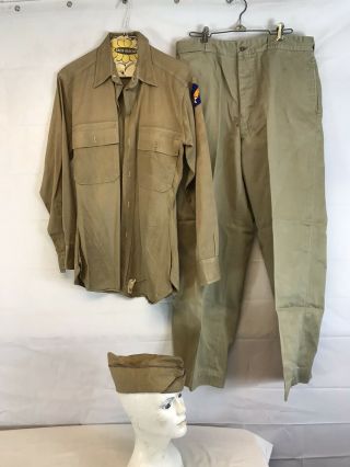 Us Army,  Korean War Era / Post Army Air Corps Uniform Pants Dated 58