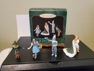 Hallmark 1997 Wizard Of Oz " King Of The Forest " Miniature Ornaments