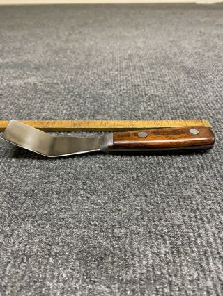 Vintage Russell Bent Putty Knife With Exotic Wood Handle 1 - 1/8” No.  5646