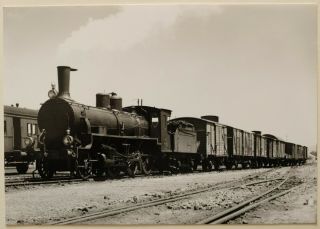 Spain: Renfe Locomotive 130 - 2066,  Goods Train,  Ronda,  1962,  Real Photo