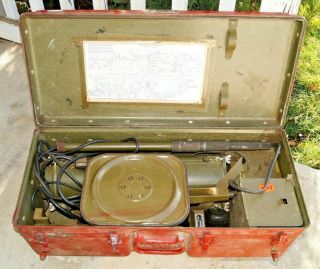 1950s - 60s Us Army Military Korean Vietnam War Mine Detecting Set - Field Gear