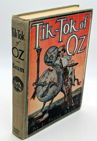 Vintage Tik - Tok Of Oz By L.  Frank Baum 1950s Reilly Hc