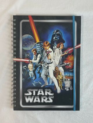 Vintage Style Star Wars Themed Large School Ringed Notebook