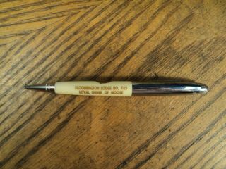 Vintage Readyrite Mechanical Pencil Loyal Order Of Moose Bloomington Lodge 745