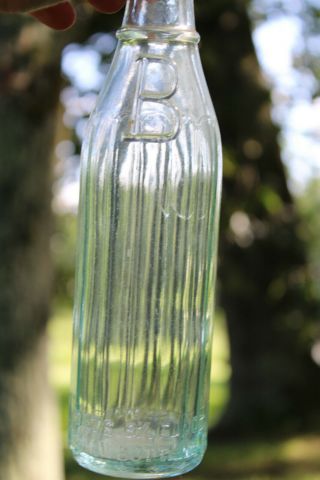 Gadsden Alabama Mcgraw Bottling Co.  B Embossed Bottle Ala Al Rare 9 1/2 Oz