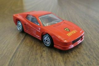 Vintage 1986 Mattel Hot Wheels Red Ferrari Testsrossa Sports Car Collectible