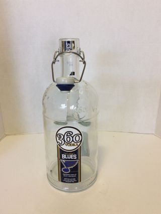 Limited Edition St.  Louis Blues 360 Vodka Swing Top Bottle Stanley Cup Empty