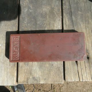 Embossed Koenig Razor Hone Vintage Sharpening Stone