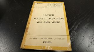 Us Army 1950 3.  5 Inch Rocket Launcher M20 M20b1