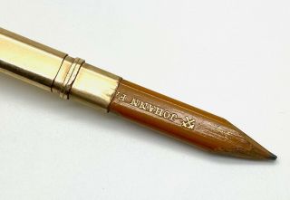 Antique Johann Faber Carpenter Pencil w/Gold Filled Overlay (S82) 2