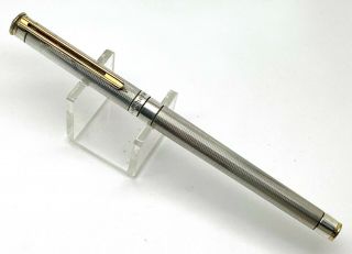 Mont Blanc Noblesse Silver - Plated Fountain Pen,  Germany (s172)
