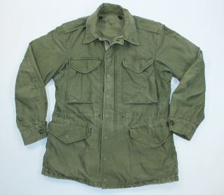 Vtg Authentic Korean War Military Army Issued Uniform Field Jacket Gi M - 1951 M51