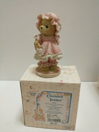 Cherished Teddies Bear Holding On To Someone Special Customer Appreciation