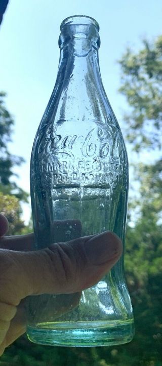 Earliest Hobble Skirt Coke Bottle,  Macon,  Ga.  Dated 1915