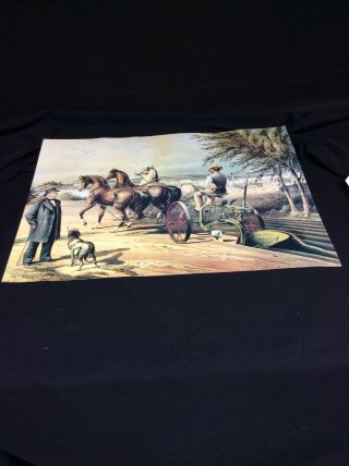 John Deere & Co.  Moline Il Poster Print Williams Co.  Gilpin Horse Drawn Plow