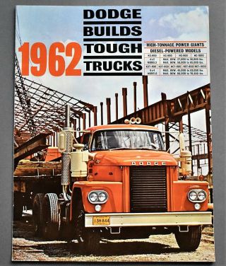 1962 Dodge Heavy Duty Diesel Truck Brochure 12 Pages 62dhtd