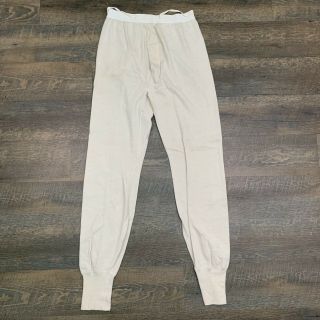 Us Army - Vtg 50s Korean War Base Layer Long Underwear Pants,  Mens Medium - Large